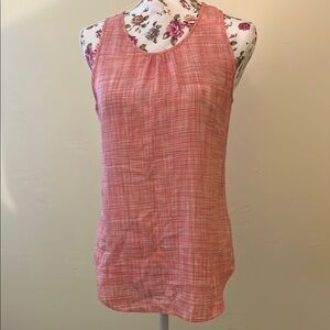 Van Heusen Pink Tank Top with Rounded Neckline